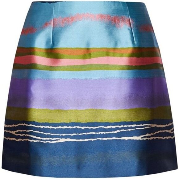 BNWT Ted Baker London Striped Jacquard Mini Skirt - Picture 4 of 13